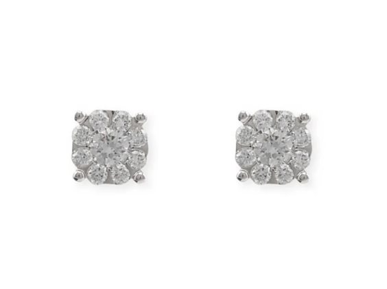 Boucles d'oreilles Promesse Femme in Or blanc 0.56 Ct ORFV6 - ORFV6